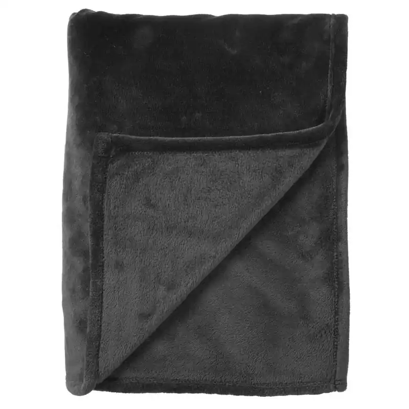 Dutch Decor plaid Charlie Raven zwart B200 × H220 cm